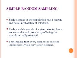 In statistics, a simple random sample is a subset of individuals (a sample) chosen from a larger set (a population). Brm Sampling Techniques