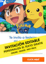 25 Free Pokemon Pikachu Birthday Invitations For Edit Customize Print Or Send Via Whatsapp Fiestas Con Ideas Este e um incrivel demake rom hack de pokemon let's go, pikachu! 25 free pokemon pikachu birthday