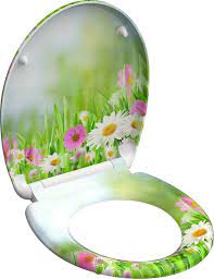 schutte wc bril 82366 grassland duroplast soft close afklikbaar bril prints rvs
