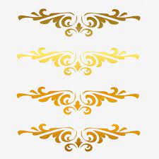 4 Gold Borders Clip Art Borders Clip Art Gold Clipart