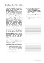 Writing About My Future Plans English Esl Worksheets For Distance Learning And Physical Classrooms