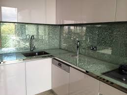 Crackled Glass Splash Backs That Express Toughening Made For A Happy Client Glass Splashback Crackle Glass Laminated Glass