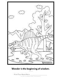So enter the world of online coloring for kids and let your imagination run wild with a brush and some. Color In This Silly Spinosaurus Dinosaur Coloring Pages