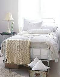 a study in texture so cozy most comfortable bed bedroom vintage iron bed
