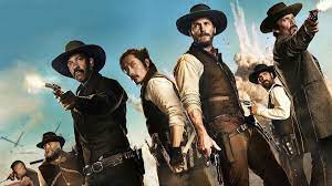 They must prepare the town to repulse an army of thirty bandits who will arrive wanting food. The Magnificent Seven 2016 Enjoyable Update And Modernisation Of By Frame Rated Staff Frame Rated Medium