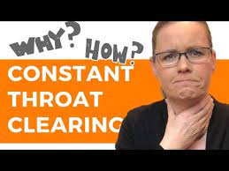 Why And How To Stop Constant Throat Clearing Youtube Mucus In Throat Clear Mucus From Throat Throat
