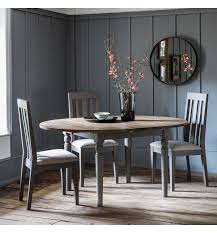 42 w x 42 dx 36 h Cooksley Round Extending Dining Table Grey Free Delivery