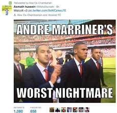 The club has won 13 league titles (including one unbeaten title), a record 14 fa cups, two league cups, 16 fa community shields. Arsenal S Alex Oxlade Chamberlain Takes Swipe At Andre Marriner With Meme Retweet Football Sport Express Co Uk
