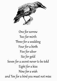 Already Have One Of These But This One Is In Better Quality Poem Quotes One For Sorrow Poems
