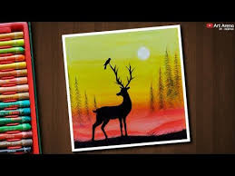 Winter Sunset Scenery Drawing For Beginners With Oil Pastels Step By Step Youtube In 2020 Oil Pastel Art Art Oil Pastel Drawings