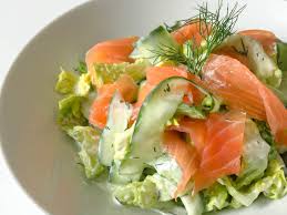This is the perfect antipasto platter to. Smoked Salmon Cucumber Salad With Dill Yogurt Dressing My French Chef