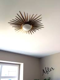 Simple details diy gold sunburst flush mount light. Seeing Gold Diy Sunburst Light This Is Our Bliss