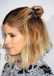 Bob Half Bun Hun Hair Hun Hair The Half Bun For Medium Hair Hair Styles Short Hair Bun Long Hair Styles