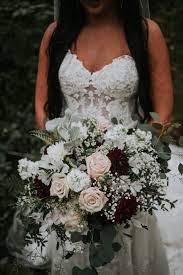 You too can share the joys of life, love, and happiness. Burgundy And Blush Bridal Magic Rose Bridal Bouquet Blush Bridal Bouquet Flower Bouquet Wedding