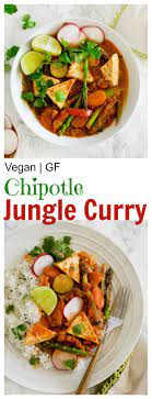 Vegan Glutwn Free Chipotle Jungle Curry Under 30 Minutes Vegetarian Meal Vegan Dinner Recipes Easy Easy Vegan Dinner Curry Recipes Easy