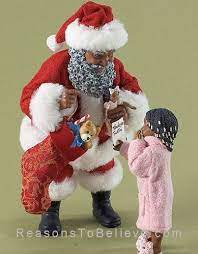 Since it looks like the paper towns movie is actually happening, petition to put black santas by lauren fairweather on the soundtrack. Thank You Santa Black Santa Accepting A Thank You Note From A Little Girl Dressed In Pink Pa Black Christmas Decorations African Christmas Christmas Figurines