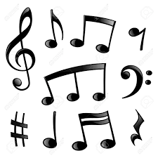 Just click on a musical note & music to copy it to the clipboard. Set Of Musical Signs In Black Cartoon Style Royalty Free Cliparts Vectors And Stock Illustration Image 102703608