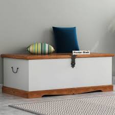 This simple blanket box would be at home at the end of any bed and can also be used as occasional seating. Up To 70 Off On Solid Wood Blanket Trunk Box Wooden Street