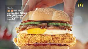 Singapore's nasi lemak burger has no rice, but neither does malaysia's nasi lemak ice cream. Mcdonald S Nasi Lemak Burger Is Back Youtube