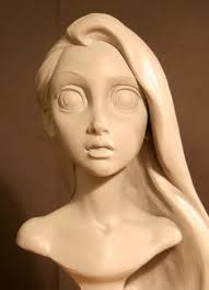 Started modeling head cartoon girl.