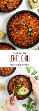 This Bean And Lentil Chili Is A High Protein Vegan And Vegetarian Dinner Recipe That Is Perfec High Protein Vegetarian Recipes Chili Recipe Easy Lentil Recipes