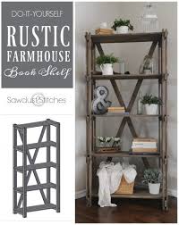 Rustic Farmhouse Book Shelf Sawdust 2 Stitches Diy Rustic Decor Bookshelves Diy Rustic Bookshelf