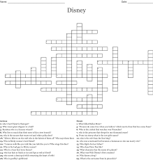 Keep the children happy for hours with different sorts of puzzling fun. Disney Characters Crossword Wordmint