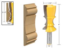 Put the cove molding against the screen molding and tack in the screen molding to the back piece on the ceiling to hold in the cove. 3 Reversible Crown Molding Router Bit 1 2 Shank Yonico 16150 Ebay