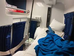 The sleeping cars include 11 roomettes, two bedrooms and one accessible bedroom. Amtrak Viewliner Sleeper Car Roomette Review