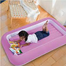 jilong 27311 kids flocked pembe cocuk sisme yatak