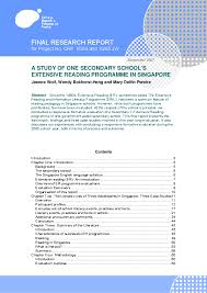 Pdf A Study Of One Secondary School S Extensive Reading Programme In Singapore Wendy Bokhorst Heng Academia Edu Best way to confirm the pate's been struck. extensive reading programme