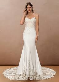 Mermaid wedding dresses are also great options for brides who love the drama of a train, but don't want the look to be too fluffy. Trumpet Mermaid Wedding Dresses Trumpet Mermaid Bridal Gowns Azazie