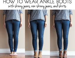 How To Wear Ankle Boots With Jeans And Skirts Putting Me Together Ankle Boots With Jeans Skinny Jeans Fall Bootcut Jeans Outfit