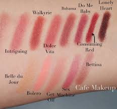 Nars cruella velvet matte lip pencil nars cruella velvet matte lip pencil ($27.00 for 0.08 oz.) is dark red with cool, blue undertones and a matte finish. Nars Lip Pencil Nars Velvet Matte Nars Velvet Matte Lip Pencil Matte Lips