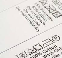 Satin Wash Care Labels - 25