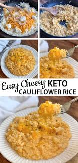 Easy Cheesy Cauliflower Rice Recipe Keto Recipes Easy Low Carb Breakfast Recipes Recipes