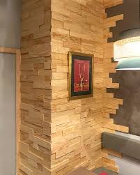 comment habiller un mur d angle plaquette de parement bois decoration des mur de bois deco salon