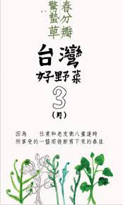 驚蟄草 春分瓣 台灣好野菜 graphic typography poster