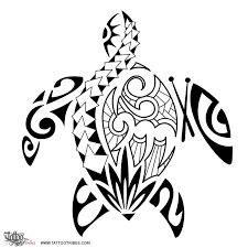 The uniqueness of this piece. Nice Tribal Turtle Tattoo Design