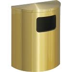Was sitting in the middle of the parking lot. Half Round Trash Can Metal Recycling And Waste Bins