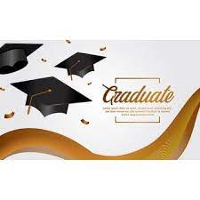 Golden Background Of Graduation Cap Stereo Texture Balloon Graduation Party Banners Party Banner Graduation Party