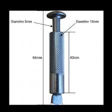 Piton escamotable inox d15 mm. Piton Douille Inox Alu O 10mm Point Baches Stores