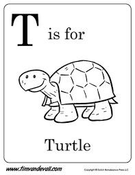 Created by jolanthe @ www.homeschoolcreations.net a to z phonics coloring pages ©2014 homeschool creations T Is For Turtle Letter T Coloring Page Pdf