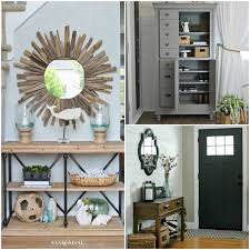 Coastal entryway by sand & sisal. 25 Real Life Mudroom And Entryway Decorating Ideas By Bloggers