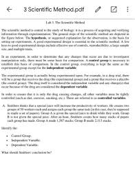 Introduction, methods, results, and discussion. Solved F 3 Scientific Method Pdf Lab 3 The Scientific Me Chegg Com