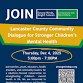 Lancaster County Community Dialogue for Youth... event in Lancaster, PA