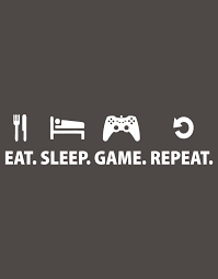 Eat Sleep Game Repeat Gamer Wall Decal Quote 6123 Gamer Quotes Video Game Quotes Game Quotes