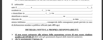 Queste le informazioni da riportare sul modulo. L Autocertificazione Cambia Ancora Scarica Qui Il Nuovo Modulo Cronaca Bergamo