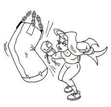 Coloring pages of angry birds movie 2. The Girl Boxing Workout Coloring Page Coloring For Kids Coloring Pages For Kids Coloring Pages