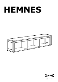 How to assemble ikea hemnes single bed frame with slatted bed base leirsund and two under bed storage drawers. Hemnes Etagere Murale Pont Teinte Blanc Ikeapedia